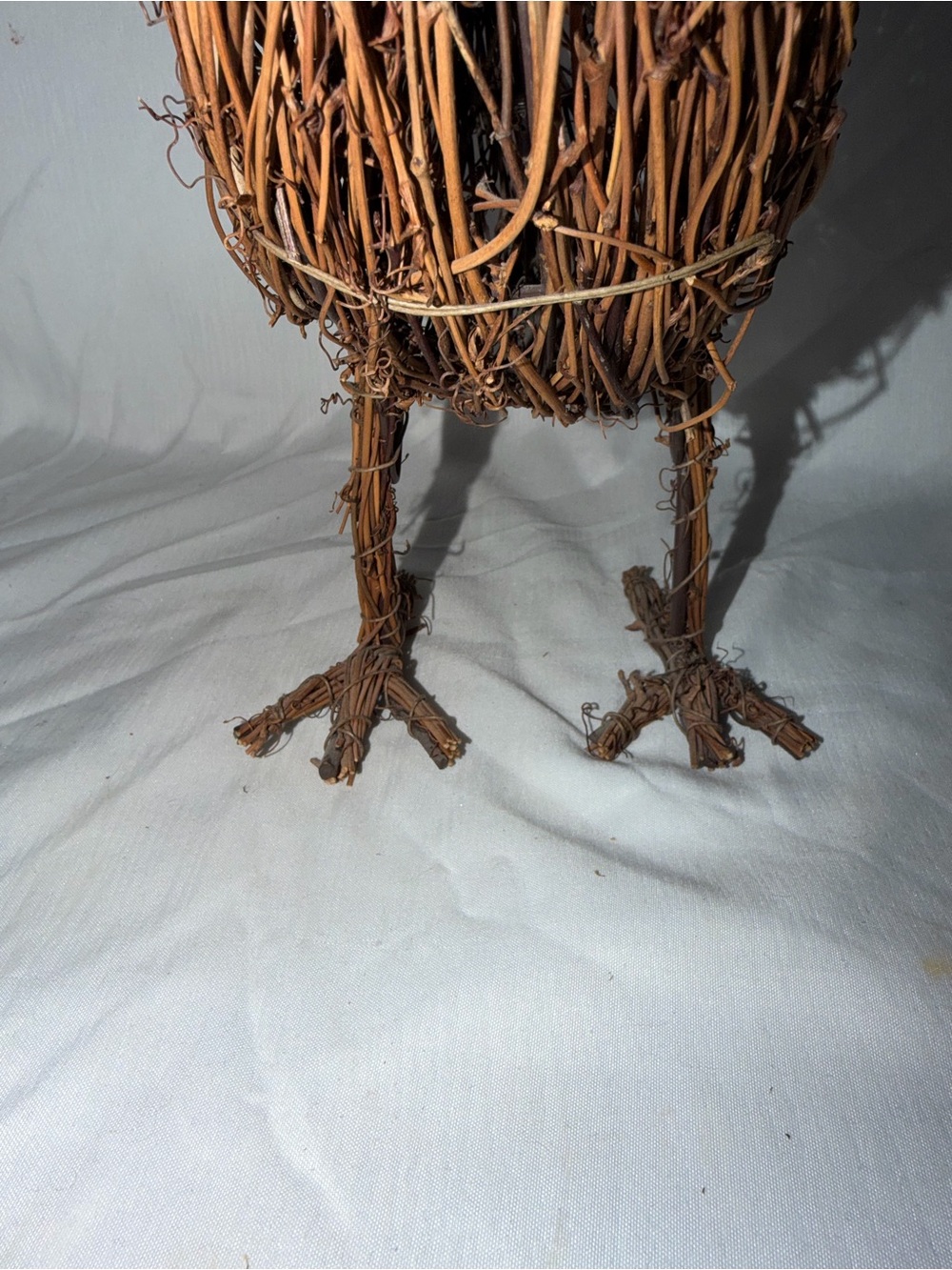 Vintage Rustic Grapevine / Twig Rooster Figurine Sculpture – 12" Tall - Picture 6 of 8